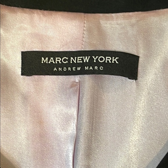 Marc New York Black Trench Coat with Belt - Picture 5 of 10